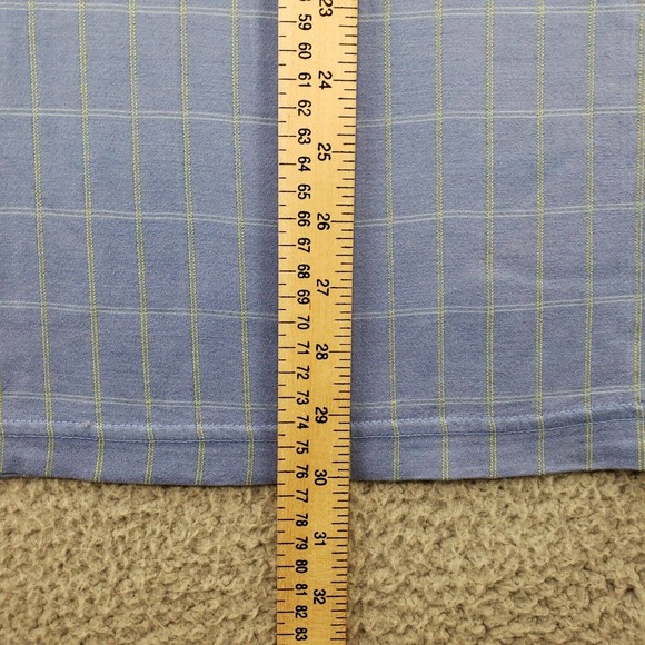 WH Belk Shirt Mens Medium Blue Performance Polo Short Sleeve Golf Outdoors - Picture 10 of 10